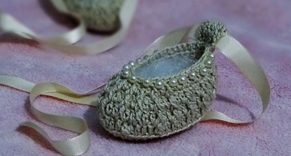 Sapatilha Bailarina com Pérolas Prata